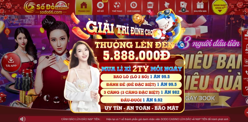 Trang chủ của SODO66