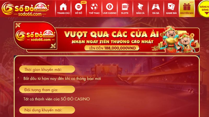 Vượt qua các cửa ải Sodo66 nhận thưởng chất lượng