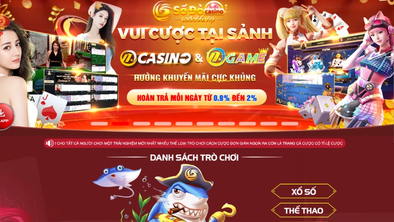 Sodo66 sân chơi game slot đổi thưởng uy tín nhất